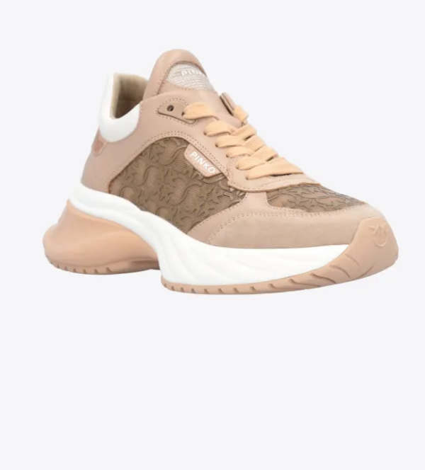 ARIEL SNEAKERS WITH CAMEL COLOR